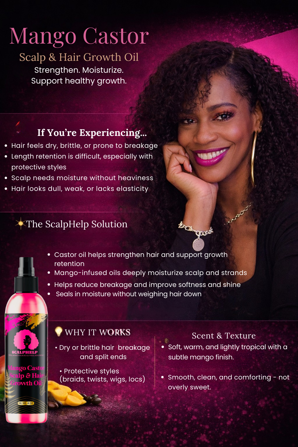 Mango Castor Scalp & Hair Growth Oil