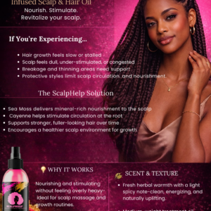 Sea Moss & Cayenne Infused Scalp & Hair Oil